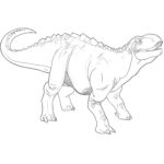 Minmi Dinosaur Coloring Page