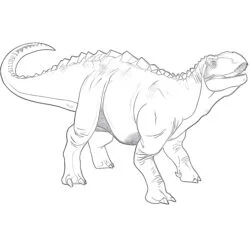 Minmi Dinosaur Coloring Page - Printable Coloring page