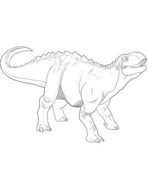 Minmi Dinosaur Coloring Page