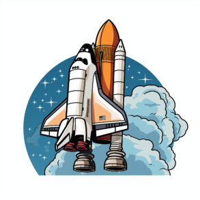 Space Shuttle Coloring Page 2Original image