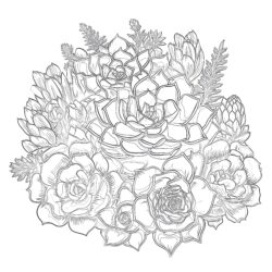 Roses - Printable Coloring page