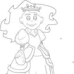 Like Frozen Anna - Coloring page