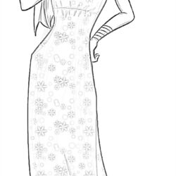 Girl Photographer - Coloring page