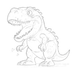 Minmi dinosaur - Printable Coloring page