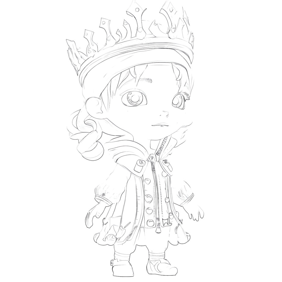 Like Frozen Elsa - Coloring page