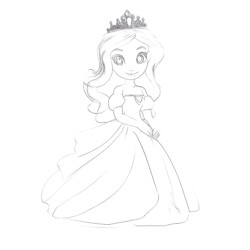 Like Frozen Anna - Printable Coloring page
