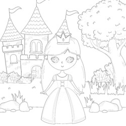 Like Princess Merida - Printable Coloring page