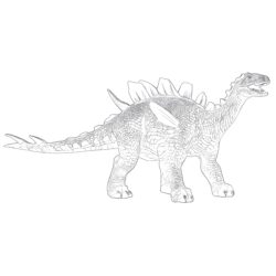 Huayangosaurus - Printable Coloring page