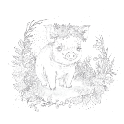 Cute Animal - Printable Coloring page