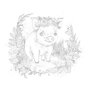 Piglet - Coloring page