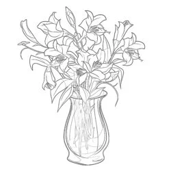 Bellflower Coloring Page - Printable Coloring page