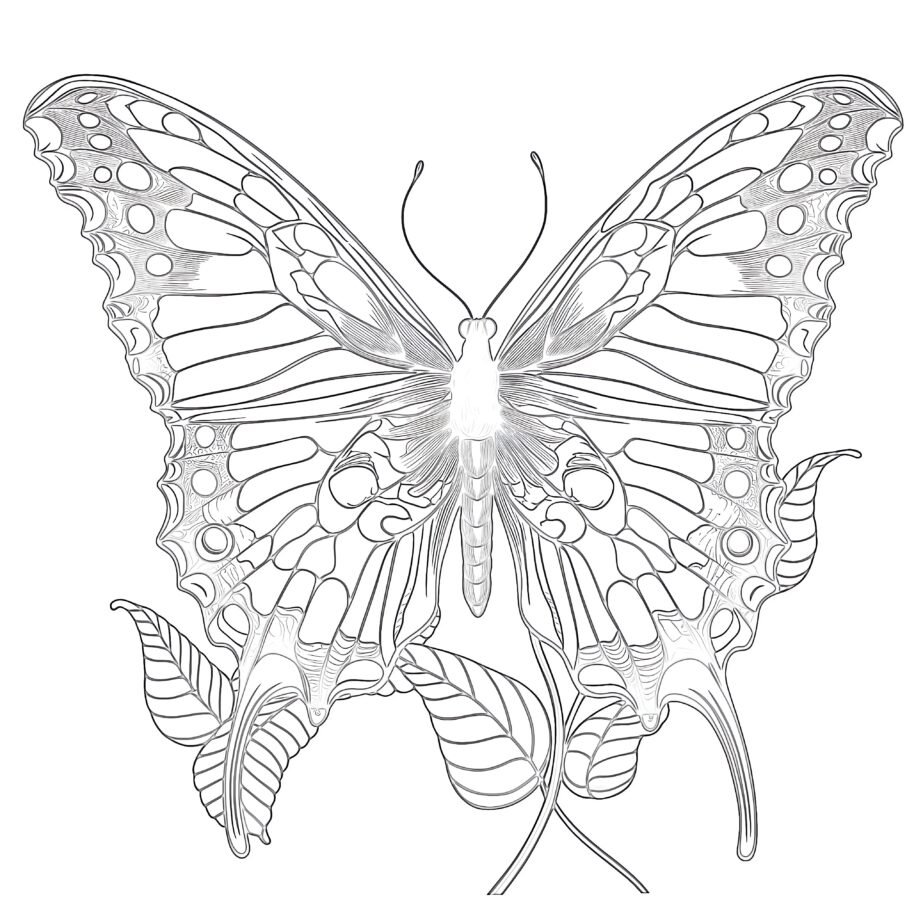 Motyl Kolorowanka