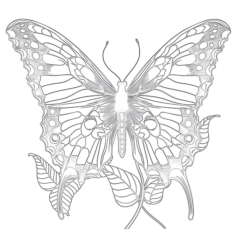 butterfly coloring page