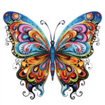 Butterfly Coloring Pages for Adults 2