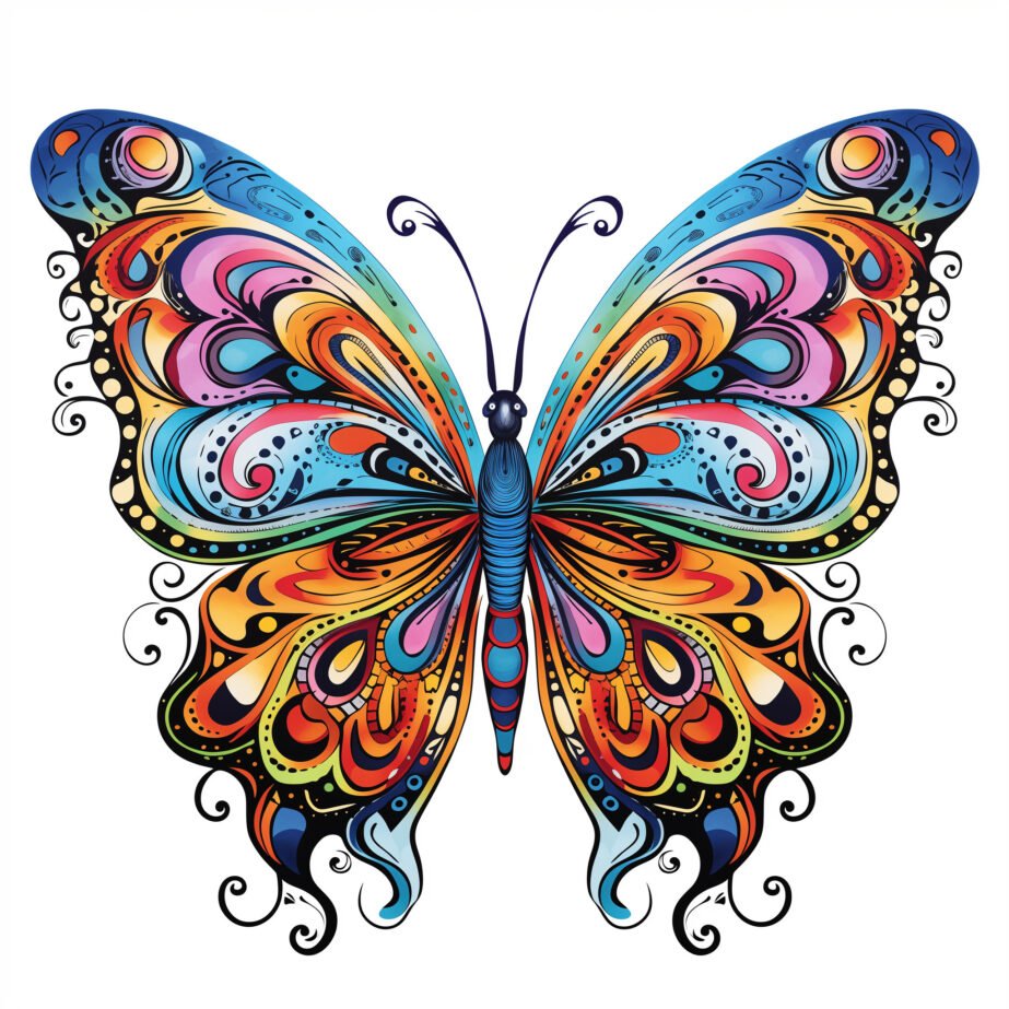Butterfly Coloring Pages for Adults 2Original image