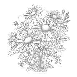 Chamomile Coloring Page - Printable Coloring page