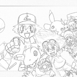 Pikachu - Coloring page
