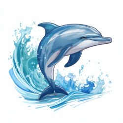 Delfin Ausmalen Seite - Ursprüngliches Bild