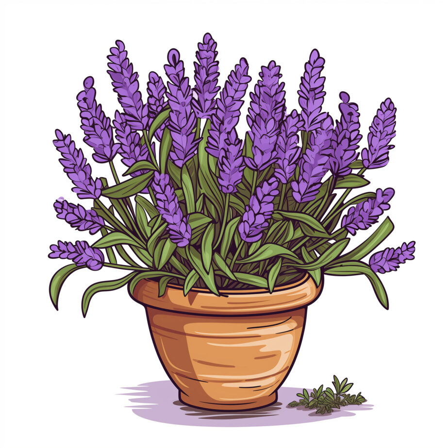 Lavender Coloring Page 2Original image