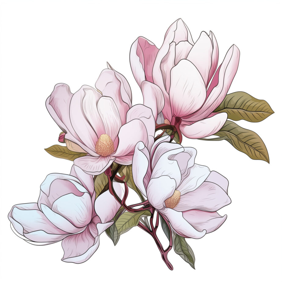 Magnolia Coloring Page 2Original image