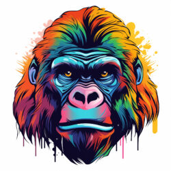 Gorila Página Para Colorear - Imagen de origen