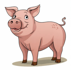 Cochon Page à Colorier - Image d'origine