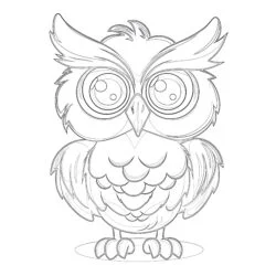 Owl - Printable Coloring page