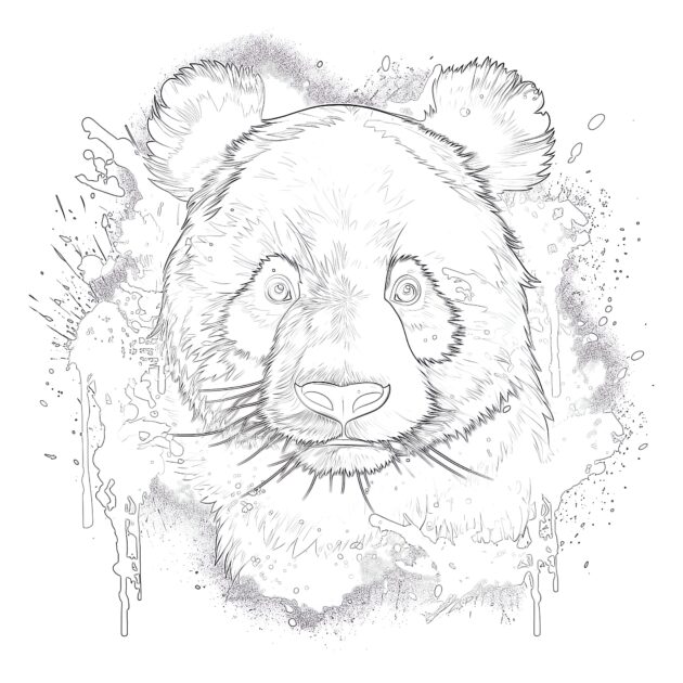 Makeup Tools Coloring Page - Mimi Panda