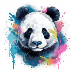Panda Ausmalen Seite - Ursprüngliches Bild