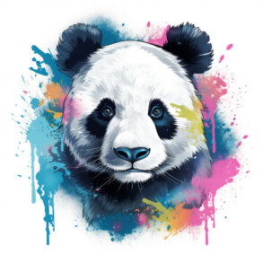 panda coloring page 2Original image