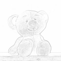 Teddy Bear - Coloring page