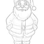 Dibujo De Papá Noel Para Colorear