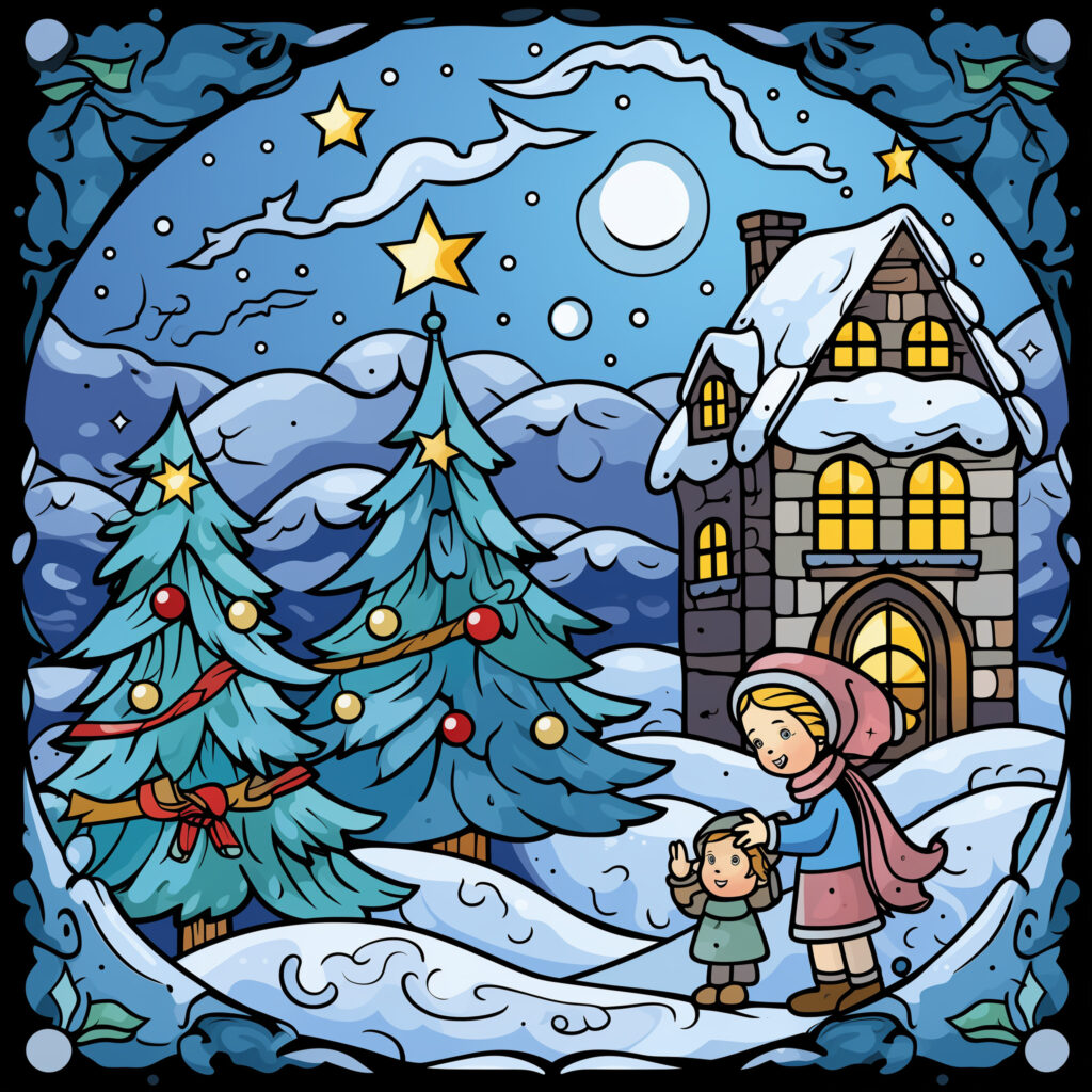 Christmas Eevee Coloring Page | Coloring Pages Mimi Panda
