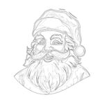 Classic Santa Claus Coloring Page