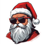 Cool Santa Coloring Page 2