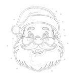 Hi Santa Coloring Page