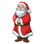 Santa Claus Statue Coloring Page 2