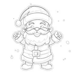 Santa Claus – Russian Style - Printable Coloring page