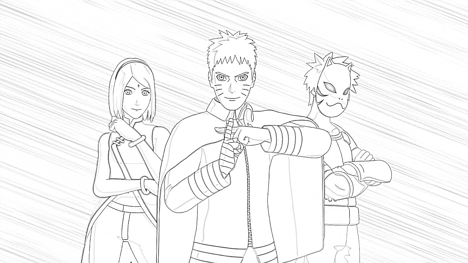 Fortnite Naruto - Coloring page
