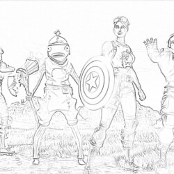 Fortnite Team - Coloring page