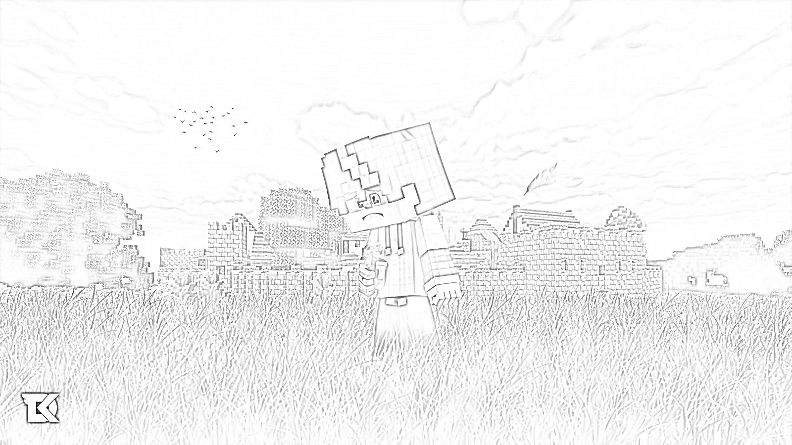 Minecraft Skins - Coloring page