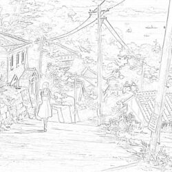 Anime Spirited Away - Coloring page