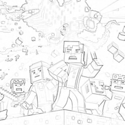 Minecraft Dungeons - Coloring page