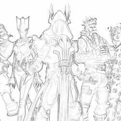Fortnite Soldiers - Coloring page