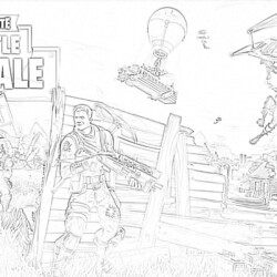 Fortnite Game - Coloring page