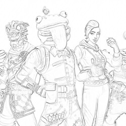 Fortnite Dc Skins - Coloring page