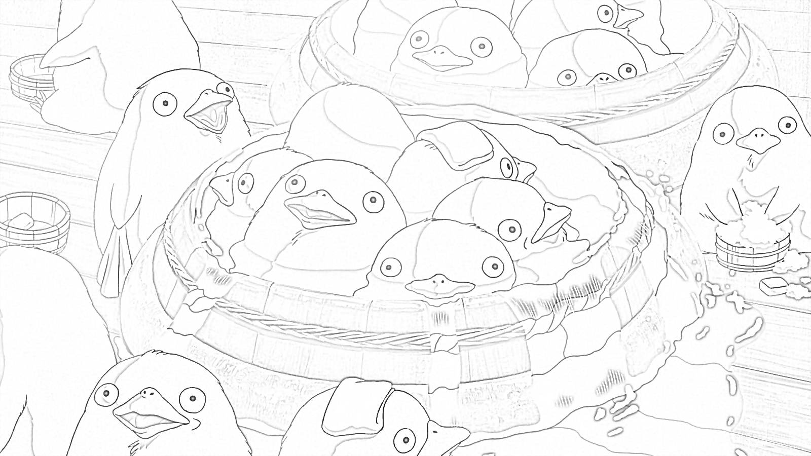 Anime Spirited Away - Coloring page