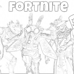Fortnite Unicorn - Coloring page