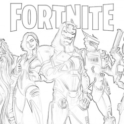 Fortnite Team - Coloring page