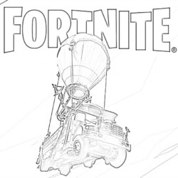 Fortnite Guns - Coloring page